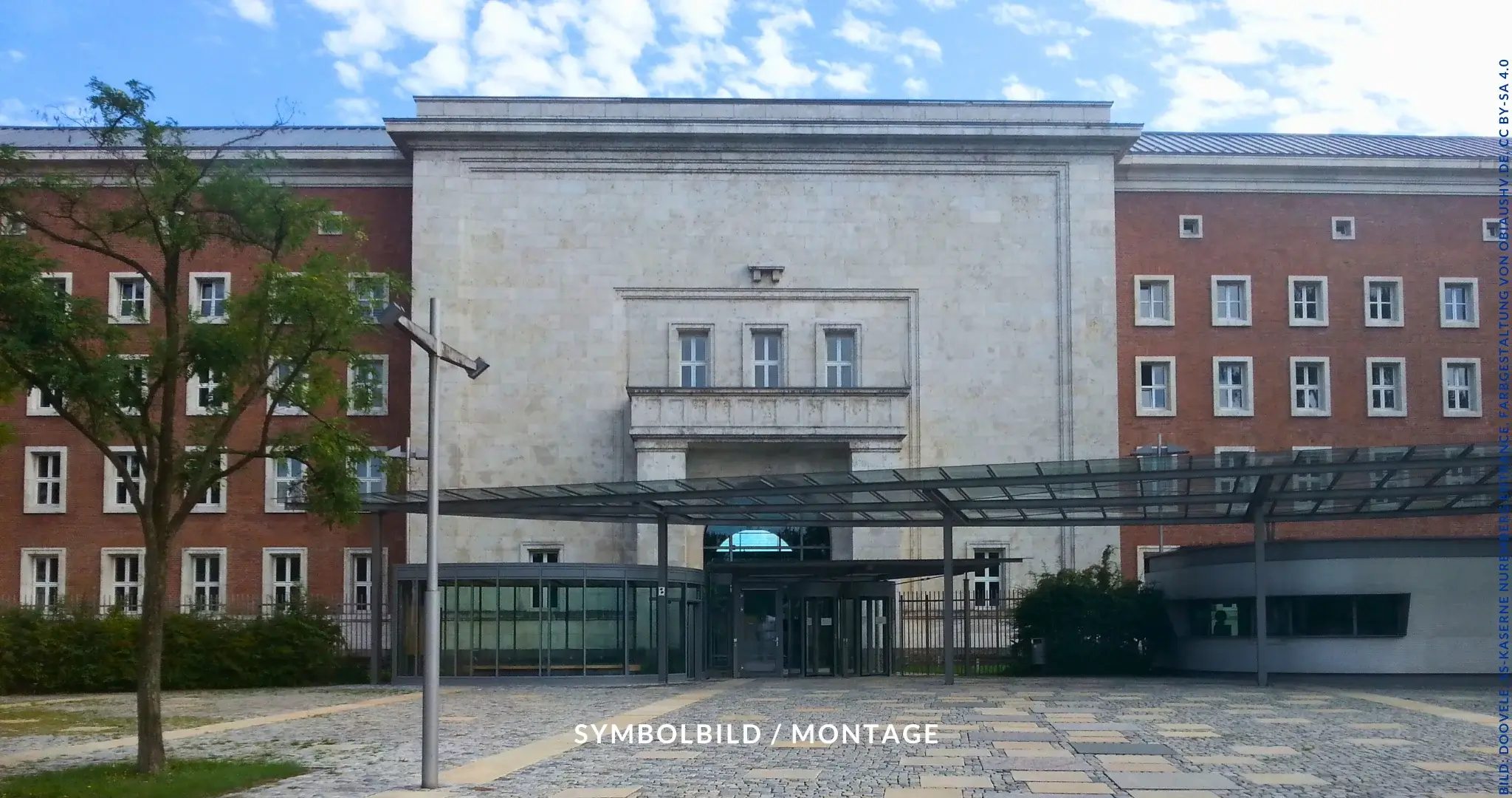 Eingangsportal des Hauptsitz des BAMF in Nürnberg. Symbolbild BAMF stoppt Asylentscheidungen für Syrer